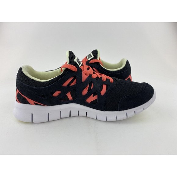 Nike Free Run 2 Black Lime Ice Women's Sneakers Running Shoes - Picture 10 of 12